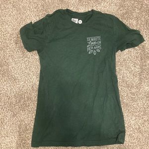 Like New To Write Love On Her Arms TWLOHA Shirt- Green XS